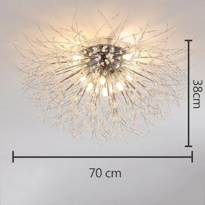 DecorBites™ Dandelion Crystal LED Ceiling Light for Home Indoor Living Dining Room