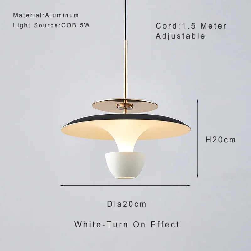 DecorBites™ LED Pendant Light: Colourful Chandelier for Kitchen, Dining Room, Bedroom.