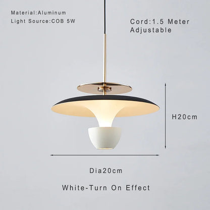 DecorBites™ LED Pendant Light: Colourful Chandelier for Kitchen, Dining Room, Bedroom.