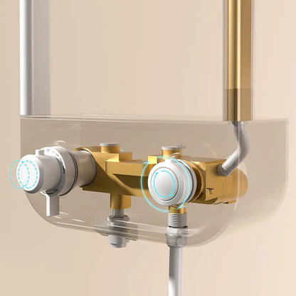 DecorBites™ Electric Showerhead Knobs Column Faucet Set for Bathroom Bathtub System