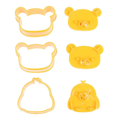 DecorBites™ Cute Bear Sandwich Mold & Cookie Cutter Baking Set
