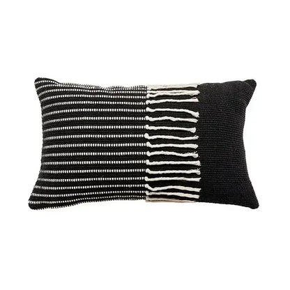 DecorBites™ Bohemian Tufted Tassel Cushion Cover | Plush Embroidered Decorative Pillow for Sofa