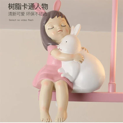 ديكوربايتس™ - مصباح سقف LED لحماية العين برسومات كرتونية لغرفة الأطفال