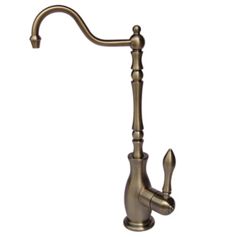 Decorbites™ Gold Küchenarmatur Kaltwassertap 360° Drehbar Trinkwasserarmatur aus massivem Messing