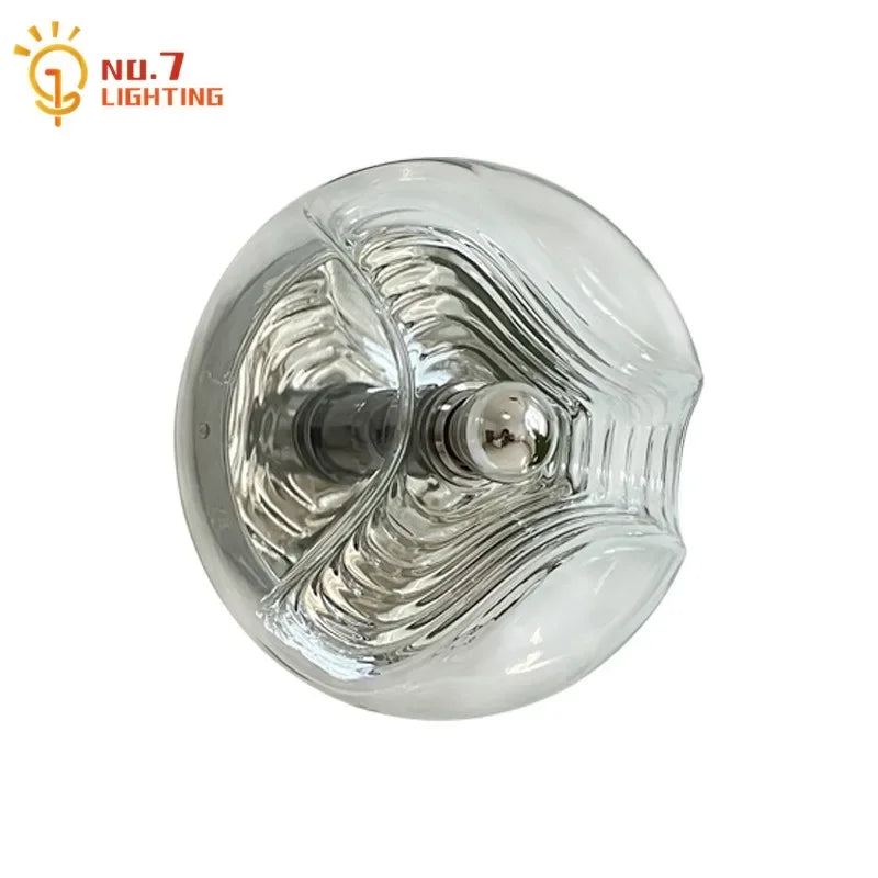 ديكور بايتس™ باوهاوس مصباح حائط زجاجي متموج LED G9 ديكور منزلي غرفة المعيشة غرفة النوم بار