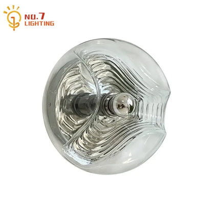 ديكور بايتس™ باوهاوس مصباح حائط زجاجي متموج LED G9 ديكور منزلي غرفة المعيشة غرفة النوم بار