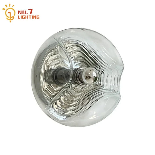 DecorBites™ Bauhaus Wavy Glass Wall Lamp LED G9 Home Decor Living Room Bedroom Bar