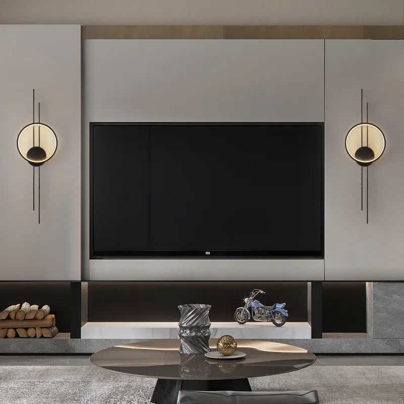 DecorBites™ LED Wall Lights: Elegant Minimalist Sconce with 3 Dimming Modes