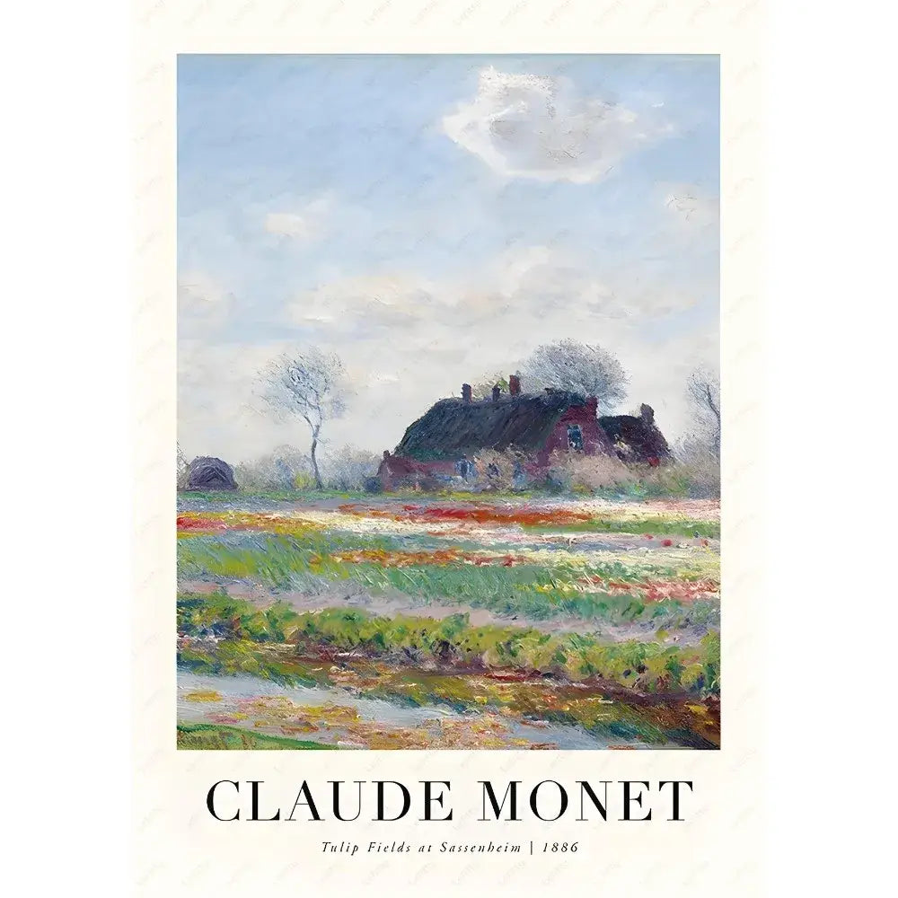 DecorBites™ Monet Wildflower Poster Print for Home Decor