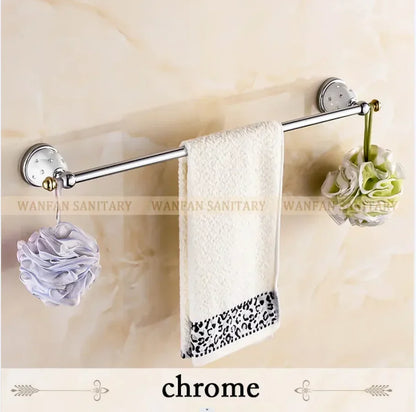 Juego de accesorios de baño DecorBites™ Crystal Brass Gold