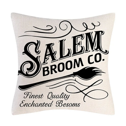 DecorBites™ Halloween Linen Cushion Cover for Living Room Decor and Sofa - Trick or Treat