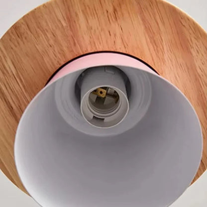Nordic Macaron Wood Pendant Light