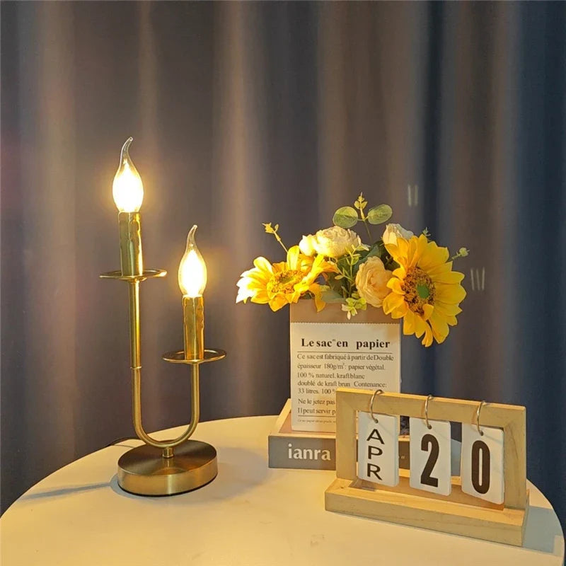Bronze Candle Floor Lamp