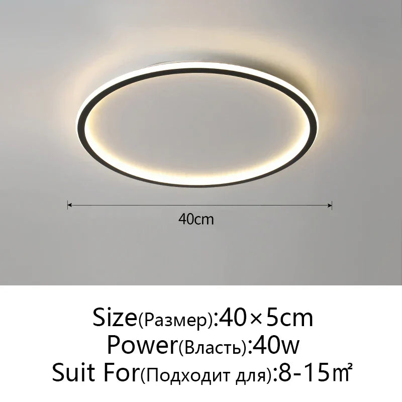 DecorBites™ Dimmable LED Ceiling Light for Modern Nordic Home Living Room Lighting