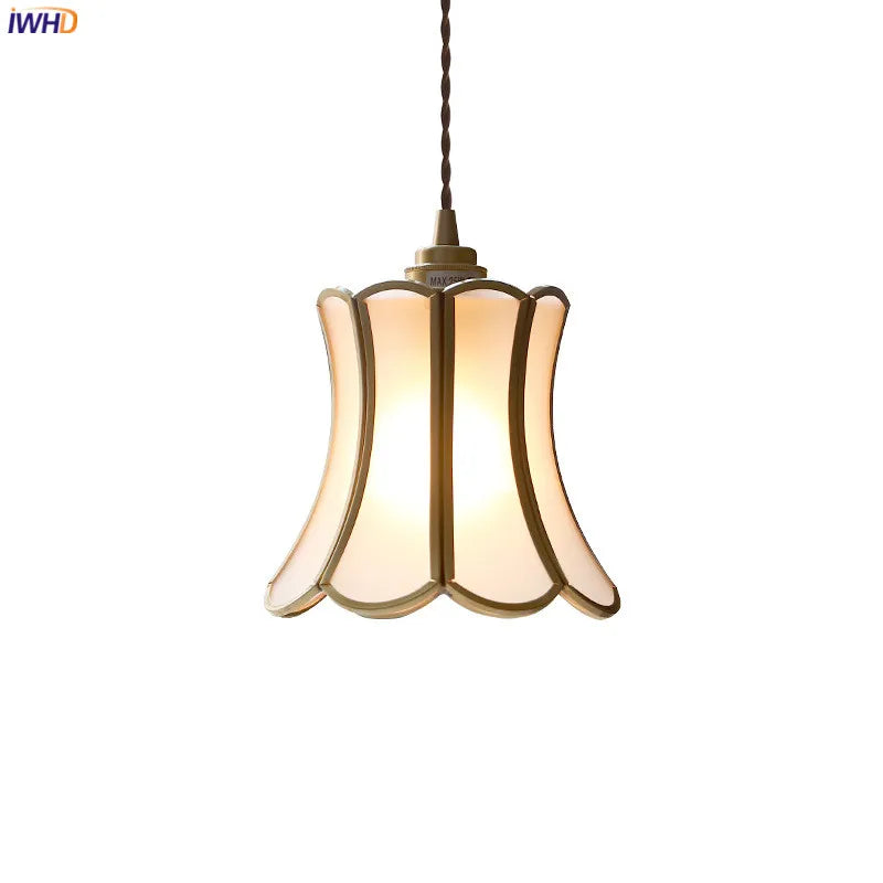 DecorBites™ Glass Copper LED Pendant Lights: Modern Nordic Lighting for Home, Dining, & Restaurant