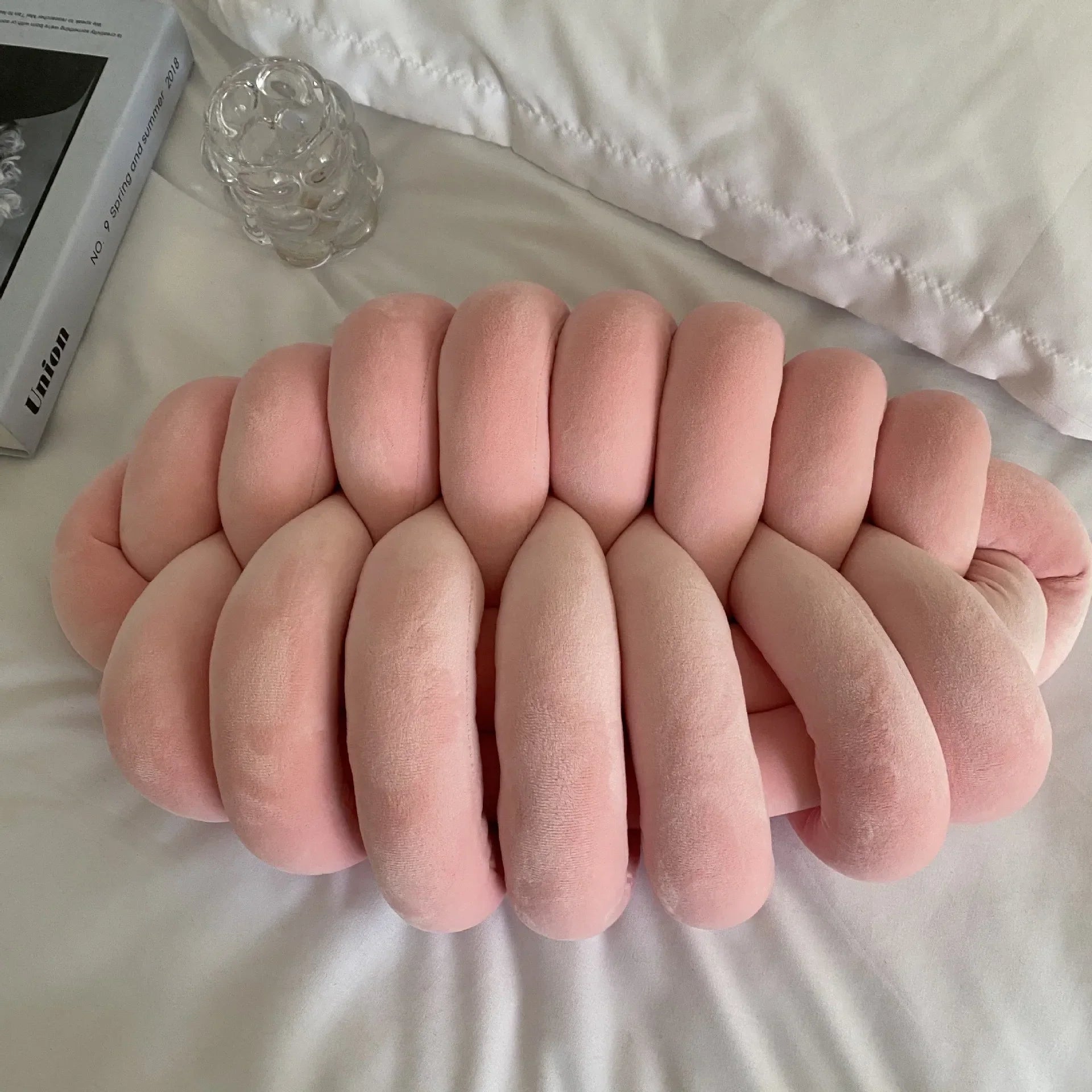 Green Knot Plush Pillow