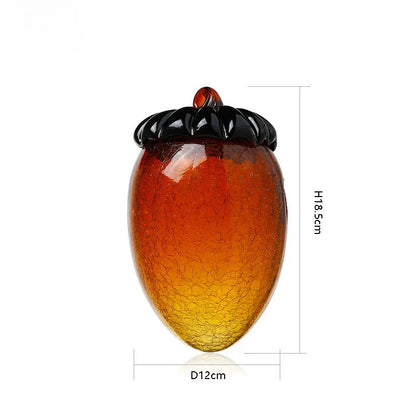 Adorno de piña de avellana de cristal DecorBites™ para decoración del hogar