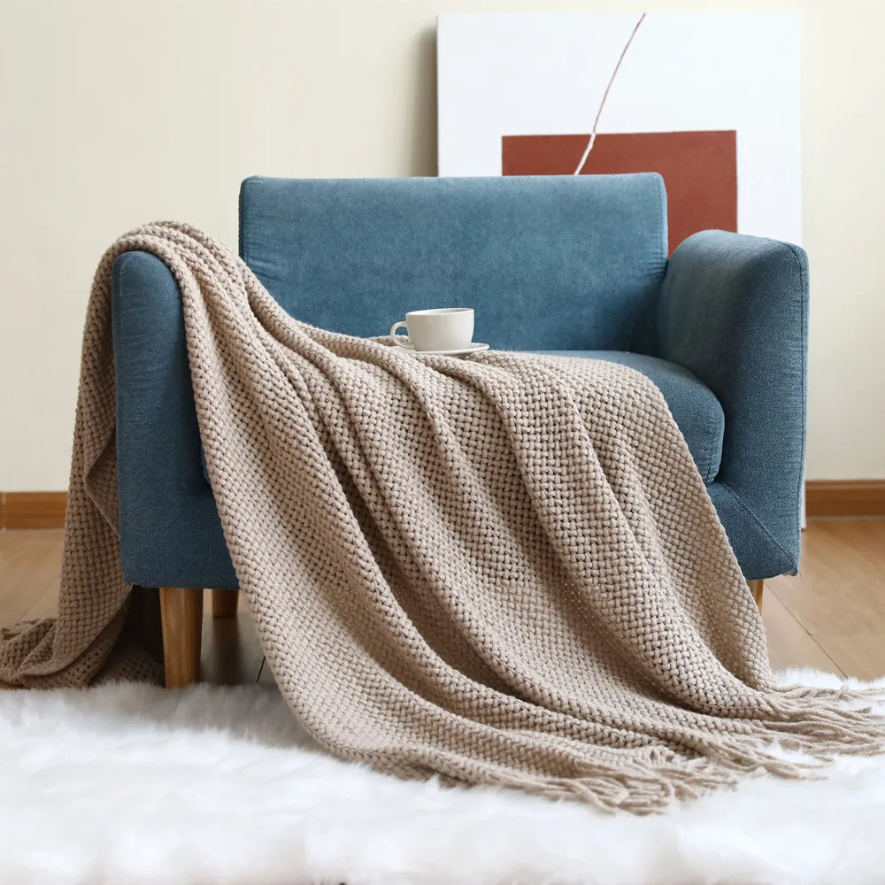 Nordic Wool Sofa Blanket