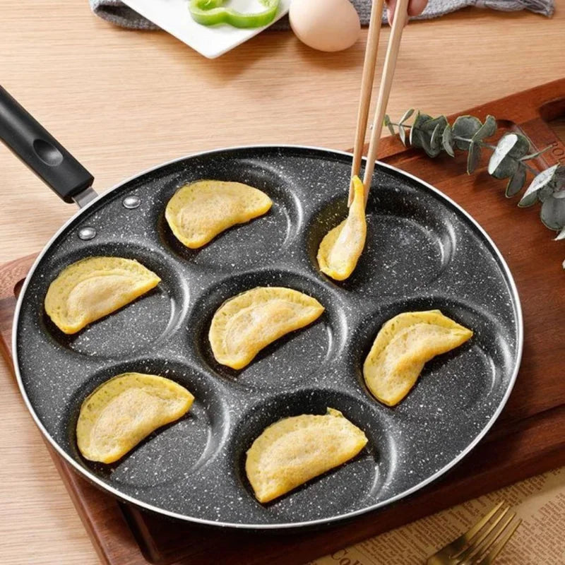 DecorBites™ Breakfast Egg Pan Non-stick Cooking Pan for Pancakes, Eggs, and Ham