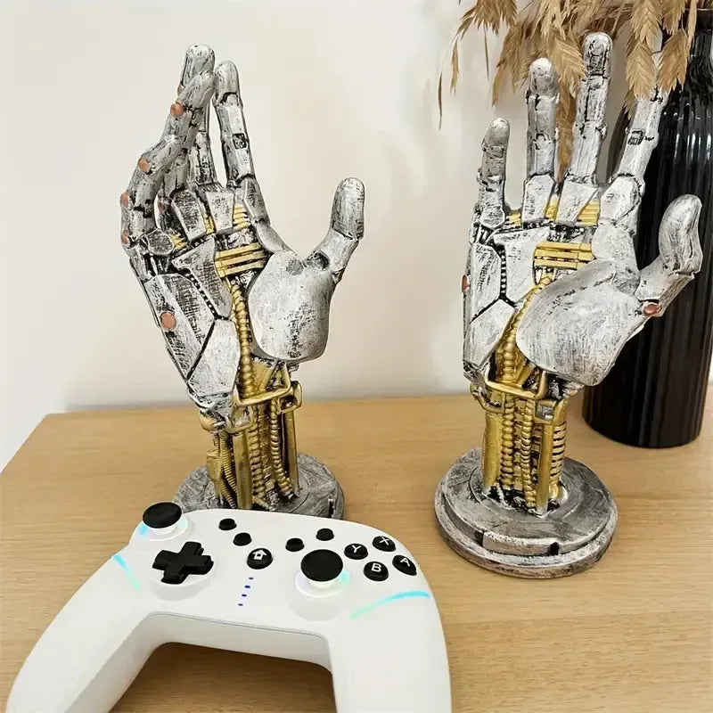 DecorBites™ Cyberpunk Mechanical Arm Desktop Stand - Simulated Robot Hand Sculpture