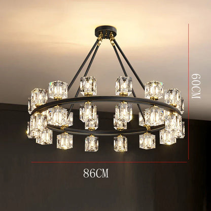 ثريا كريستال DecorBites™ لإضاءة غرفة المعيشة وغرفة الطعام