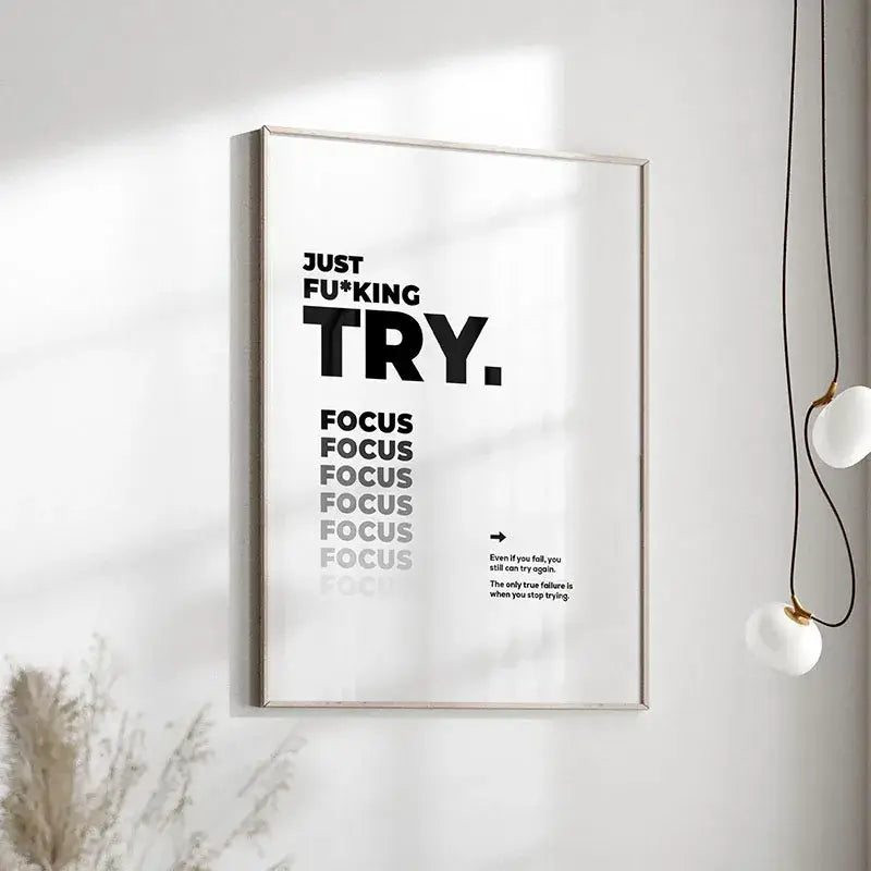 DecorBites™ Inspirational Quote Poster for Home or Office