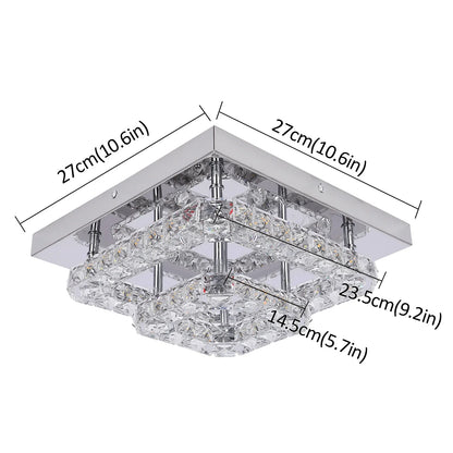 Lámpara de techo empotrada DecorBites™ Crystal LED para cocina o pasillo - Lámpara de araña moderna