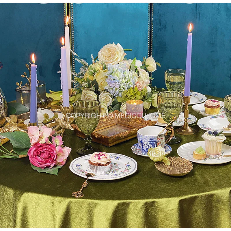 DecorBites™ Chinoiserie Floral Birds Dinner Plate 8" - Oriental Art Salad Dessert Plate