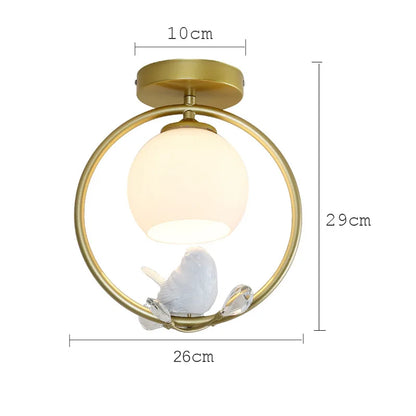 DecorBites™ Bird Ceiling Light Fixture for Corridor Entrance, Cloakroom, Bar, Balcony