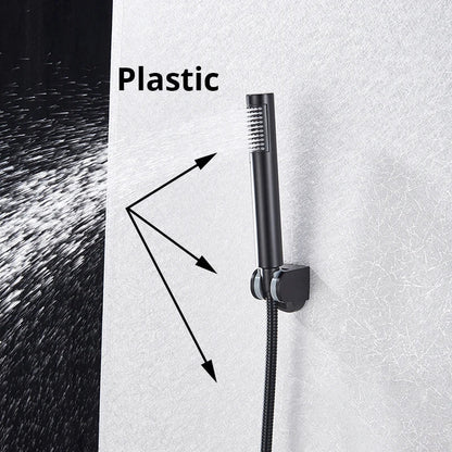 DecorBites™ Handshower Head with Stainless Steel Hose - Wall Mounted Faucet Set
