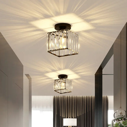 DecorBites™ Glass Crystal LED Ceiling Chandelier for Home Decor