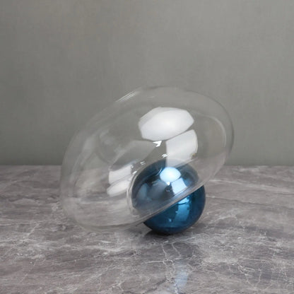 DecorBites™ Golden Ball Glass Vase for Hydroponic Flower Arrangement