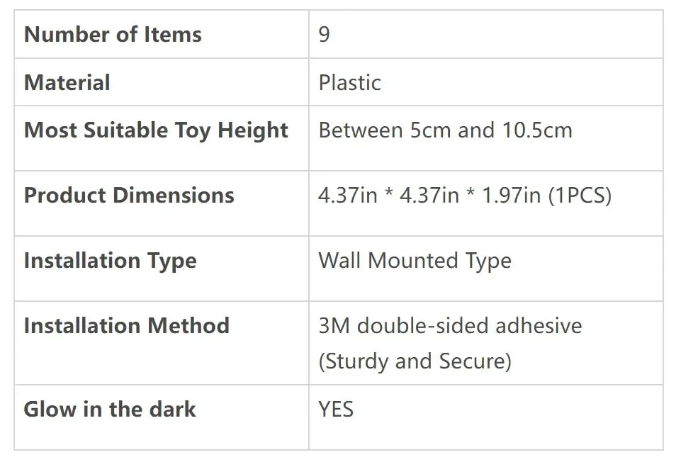DecorBites™ Floating Display Shelf for Collectible Toys