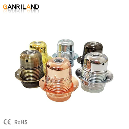 DecorBites™ Industrial Metal Lamp Base Holder E26 E27 Light Sockets for Pendant Shade