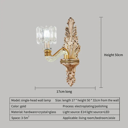 DecorBites™ Crystal Chandelier: Elegant European Garden Lamp for Living Room, Bedroom