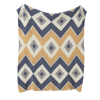 DecorBites™ Bohemian Flower Knitted Throw Blanket