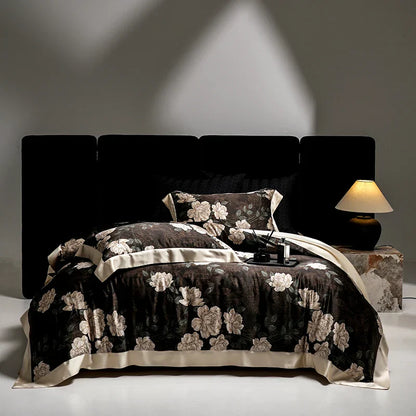 Decobites Silk Modal Digital Printing Bedding Set for Luxurious Comfort