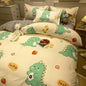 Daisy Print Bedding Set King/Queen Size by Decobites - Cozy & Durable