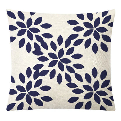 غطاء وسادة من الكتان الأصفر الهندسي من DecorBites™ للديكور العصري 45×45 سم