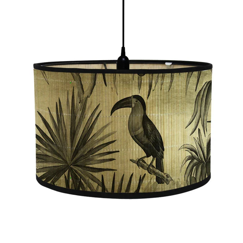 DecorBites™ مصباح معلق من الخيزران: ثريا كلاسيكية لديكور المنزل والمقهى