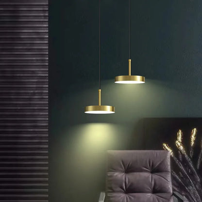 DecorBites™ Brass LED Pendant Lights for Modern Nordic Style Bedroom and Dining Room