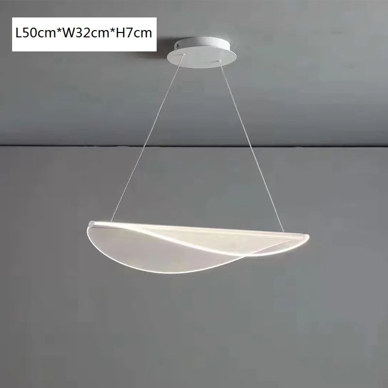 DecorBites™ Acrylic Leaf Pendant Lights for Living and Dining Room