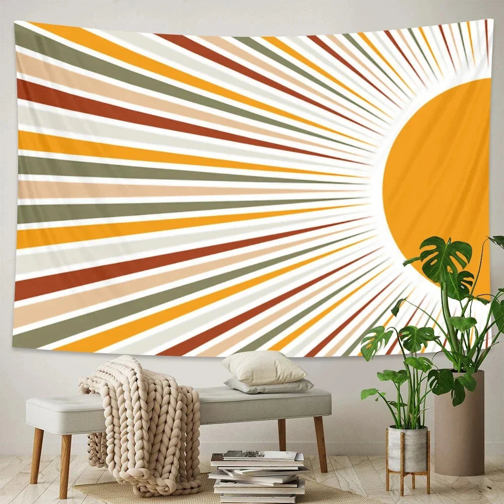 Decobites Urban Landscape Sun Room Decoration - Psychedelic Bedroom Wall Art