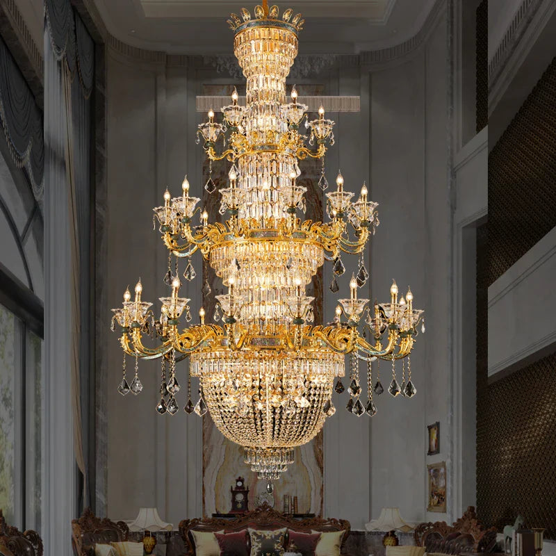 Decorbites™ Lámpara de Cristal de Lujo: Elegante Cobre para Sala de Estar Comedor Luz de Vela