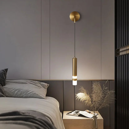 DecorBites™ Gold LED Wall Lamp: Luxurious Nordic Spotlight for Home Bedside, Living Room, Bed Wall Light