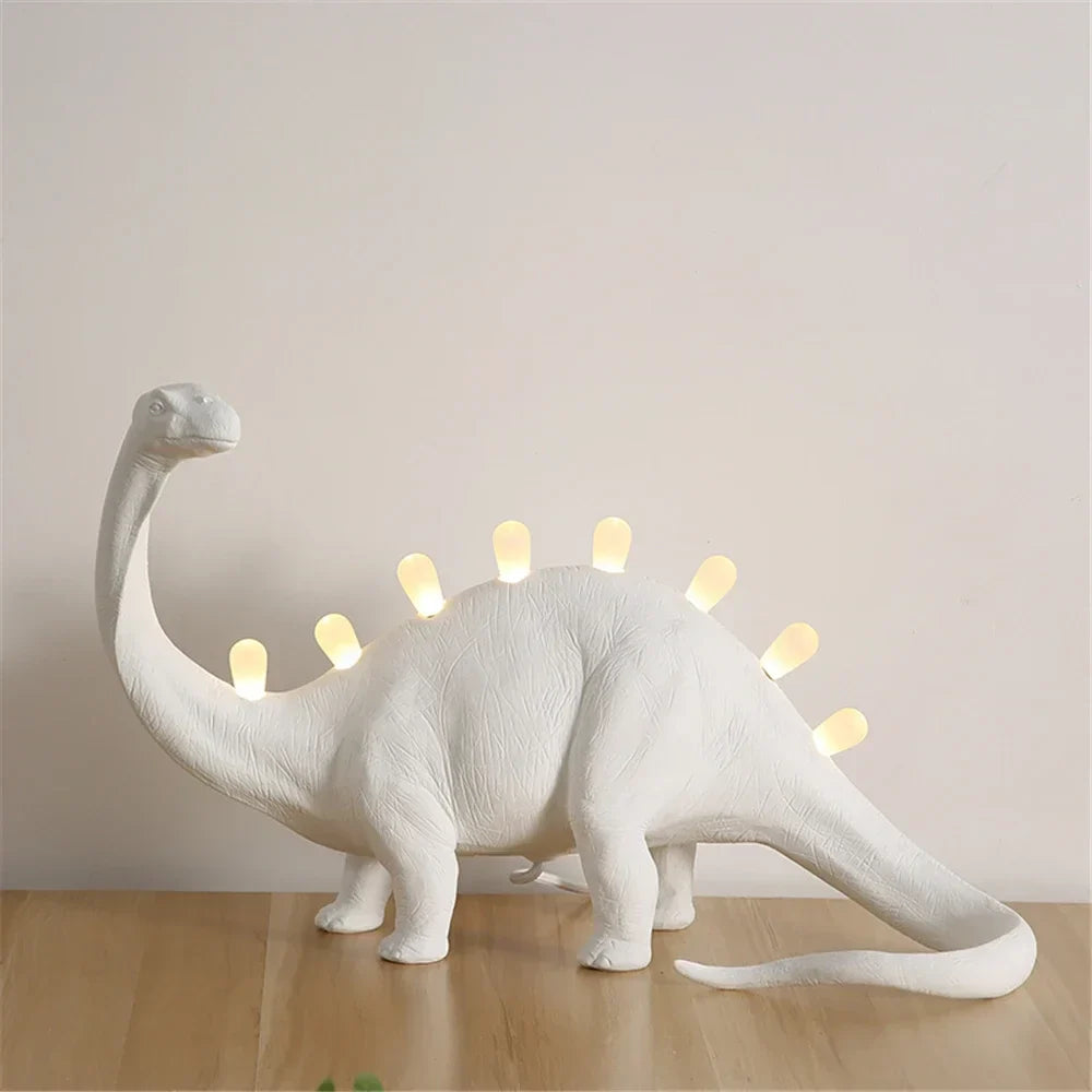 DecorBites™ Brontosaurus T-Rex Dinosaur Resin LED Desk Lamp for Bedroom Home Decor