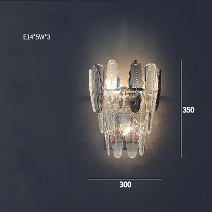 DecorBites™ Gold Crystal Chandelier Lighting for Living Room