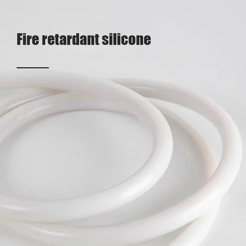 Lámpara de pared de silicona luminosa DecorBites™, luz de neón LED flexible para decoración de interiores.