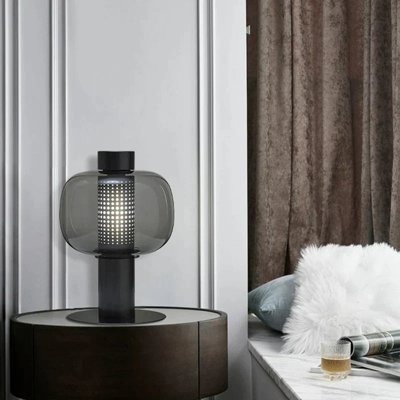 DecorBites™ Glass Table Light: Modern Light Luxury Bedside Lamp