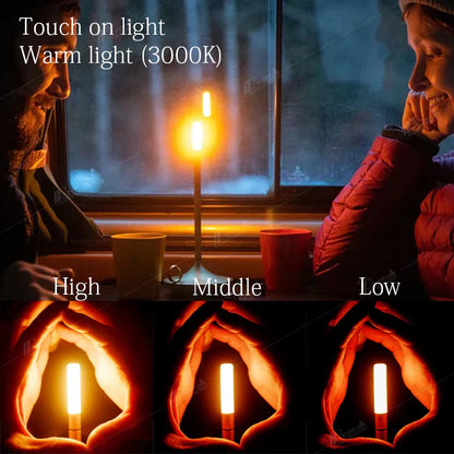 DecorBites™ LED Bar Table Lamp: USB Rechargeable, Office Study Desk Light